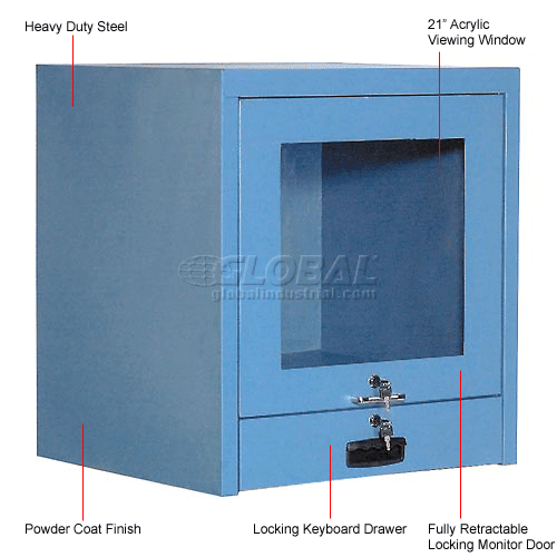Counter Top CRT Security Computer Cabinet