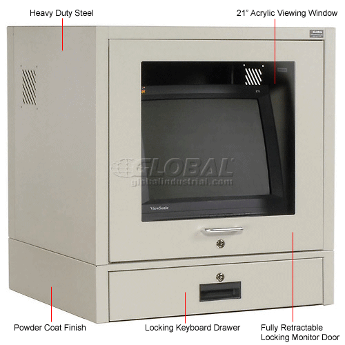 Counter Top CRT Security Computer Cabinet