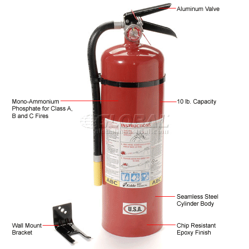 Fire Extinguisher Dry Chemical 10 Lb