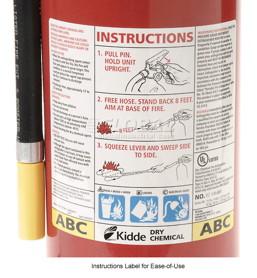 Fire Extinguisher Dry Chemical 10 Lb