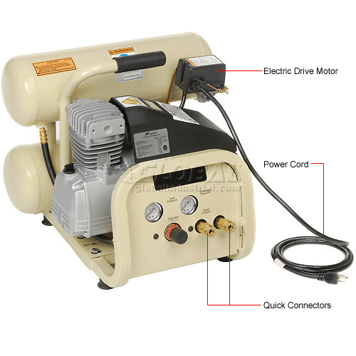 Ingersoll Rand P1IU-A9, Portable Electric Air Compressor, 1 HP, 4 ...