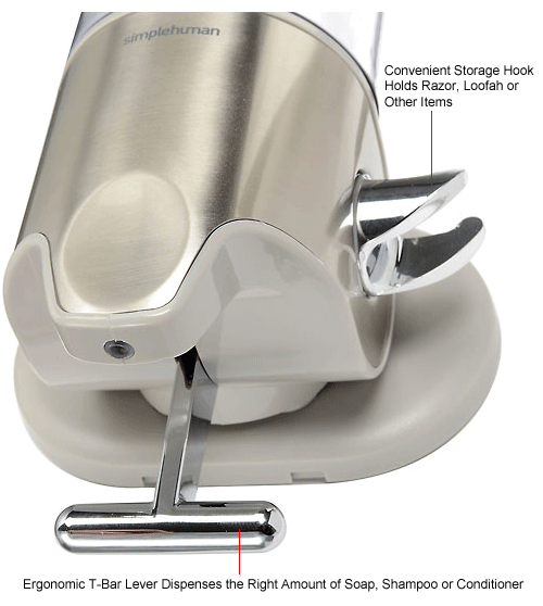 simplehuman® Single Wall Mount Soap Pump BT1034 640264