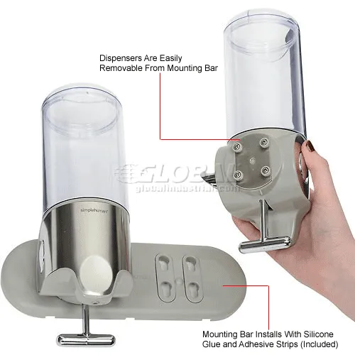 simplehuman® Twin Wall Mount Soap Pump BT1028