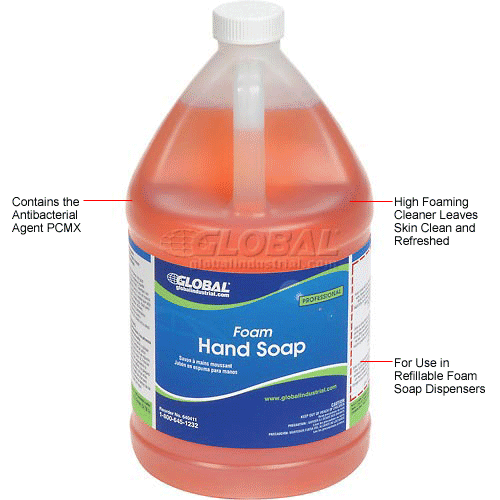 Global Industrial™ Foam Hand Soap Case Of Four 1 Gallon Bottles