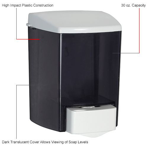 Palmer Fixture 30 oz. Manual Bulk Foam Soap Dispenser Plastic - SF2135-01