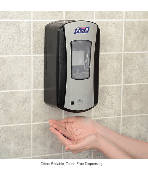 Purell Hand Sanitizer Dispenser - LTX Chrome/Black 1200mL - 1928-04 ...