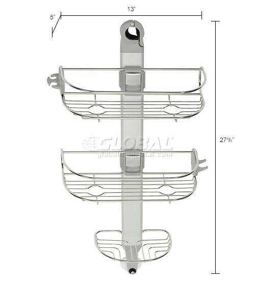 simplehuman® Adjustable Shower Caddy BT1098 640709