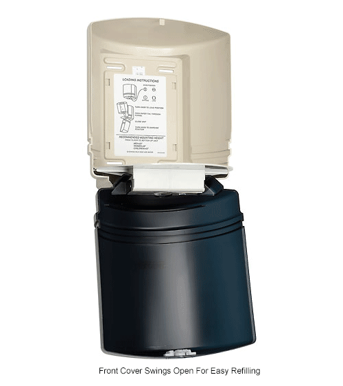 Global Industrial™ Center Pull Paper Towel Dispenser, Smoke Gray/Beige