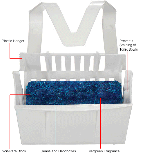 Global Industrial™ NonPara Toilet Bowl Rim Hanger Evergreen 12