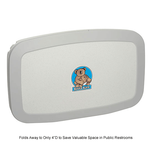 Koala Kare® Horizontal Baby Changing Table White Granite KB20005