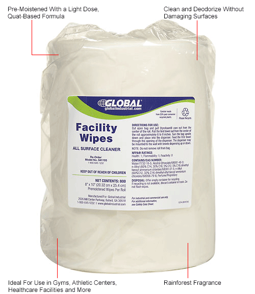 Global Industrial™ Floor Standing Stainless Steel Wet Wipe Station