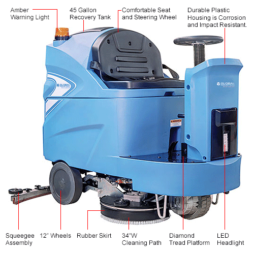 Floor Care Machines Vacuums Scrubbers Global Industrial 153