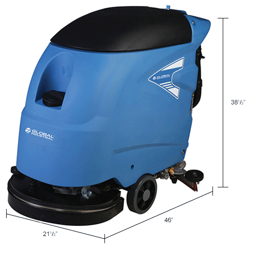 Global Industrial™ Electric WalkBehind Auto Floor Scrubber, 18