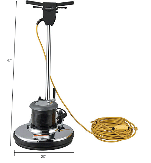 Global Industrial™ Dual Speed Floor Machine, 20" Cleaning Path