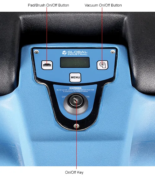 Global Industrial™ Auto Walk-Behind Floor Scrubber, 18