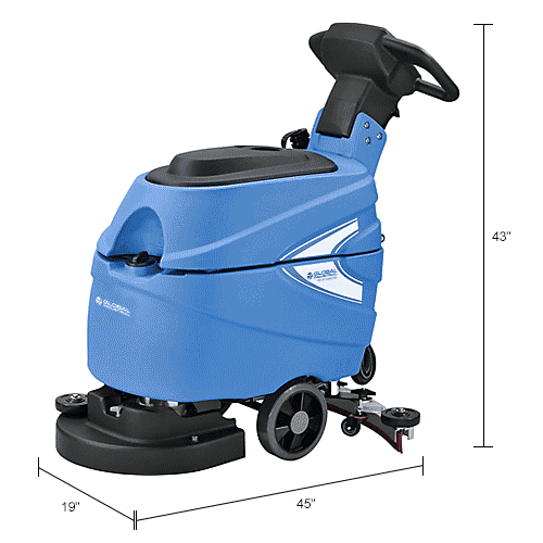 Global Industrial™ Auto WalkBehind Floor Scrubber 17" Cleaning Path