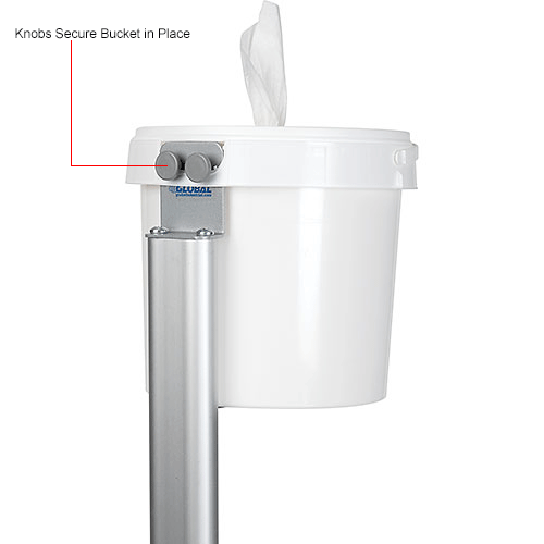 Global Industrial&#153; Bucket Wipe Dispenser Stand-For Use With Spilfyter Wipe Bucket 641492/641543
