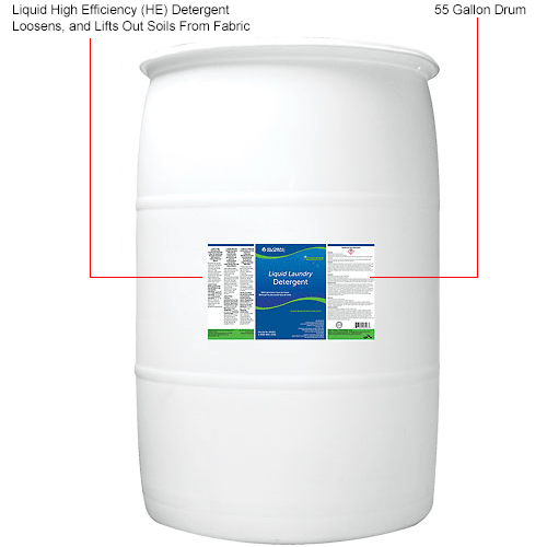 Global Industrial™ Liquid Laundry Detergent, 55 Gallon Drum