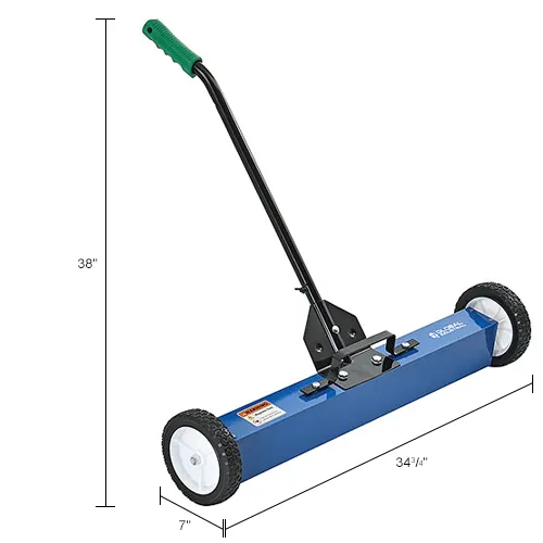 global industrial push sweeper