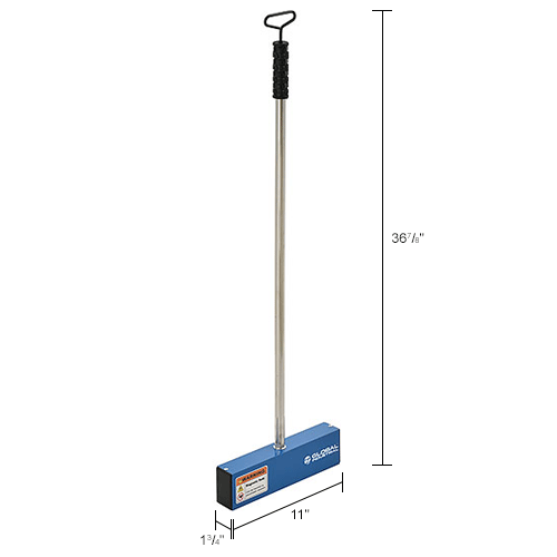 Global Industrial™ Nail Sweeper With Release, 11"W 641790