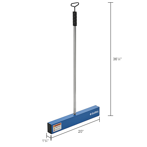 Global Industrial™ Nail Sweeper With Release, 20"W 641791