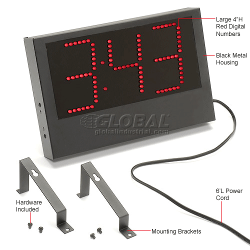 Global Industrial™ Wall Digital Clock 651307