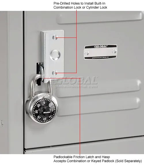 Global Industrial™ Capital® 6-Tier 6 Door Box Locker, 12