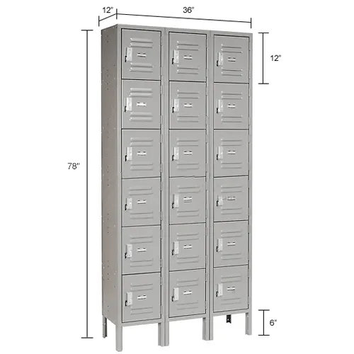 Global Industrial™ Capital® 6-Tier 18 Door Box Locker, 36