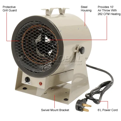 TPI Fan Forced Portable Heater HF684TC - 3000/4000W 208/240V 1 PH