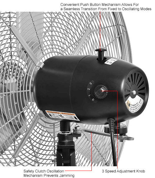 Fans Pedestal Fans Global Industrial™ 30" Deluxe Industrial