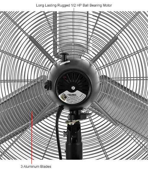 Fans Pedestal Fans Global Industrial™ 30" Deluxe Industrial