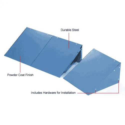 Global Industrial™ Locker Slope Top Kit 15x18 Blue