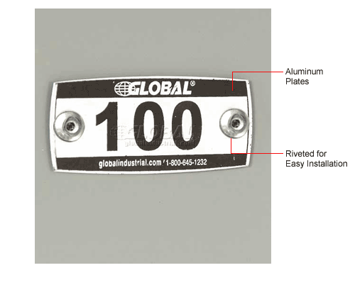 Number Plate Kit - Pkg Of 199 Numbered 101-299