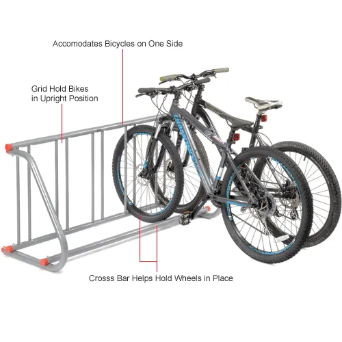 5 place bike online rack