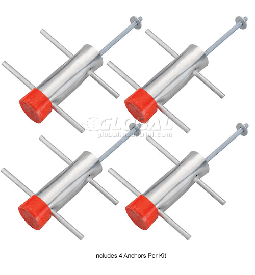 Global Industrial™ Anchor Cement Kit 4 Anchors Per Kit 652774