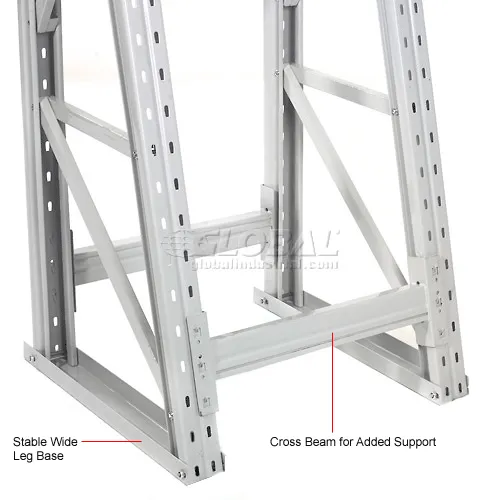 Global Industrial Reel Rack Starter Unit 24W x 36D x 96H, Gray