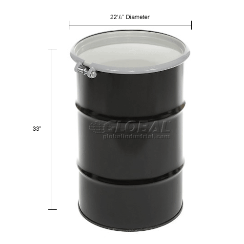 Skolnik CQ5506 55 Gallon Open Head Carbon Steel Drum | 657106 ...