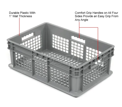 Global Industrial™ Mesh Straight Wall Container, 23-3/4