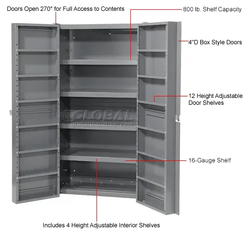 Global Industrial™ Storage Cabinet w/ Interior Shelving, 38