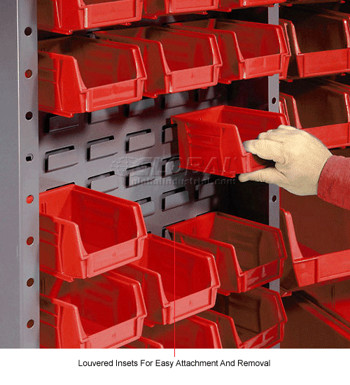 Global Industrial™ Bin Deep Door 132 Red Bins, 16Ga