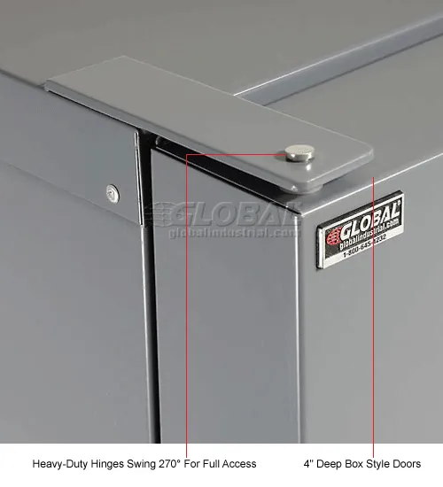Valley Craft Bin & Shelf Cabinets - Deep Door, 48W x 78H / Half Bins