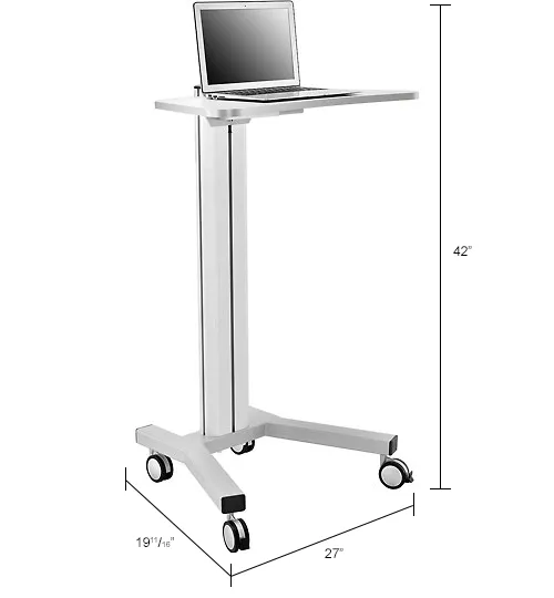 Global Industrial Mobile Height Adjustable Laptop Workstation