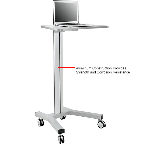 global industrial mobile computer cart