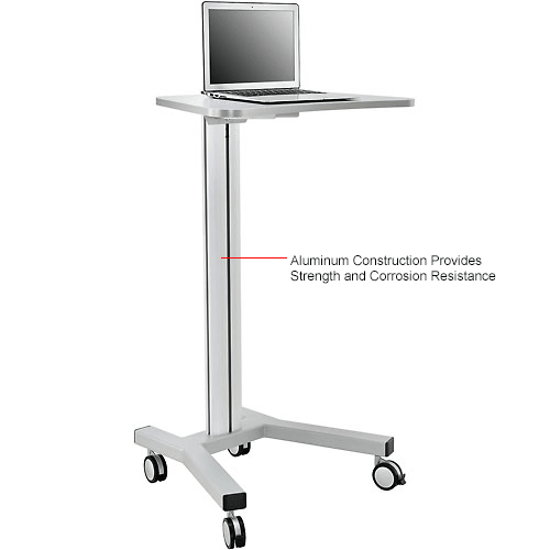 Mobile Height-adjustable Laptop Workstation
																			