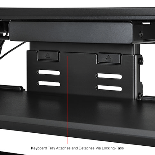 Ergonomic Sit Stand Desk & Monitor Mount Combo Kit - Dual Monitor, Retractable Keyboard