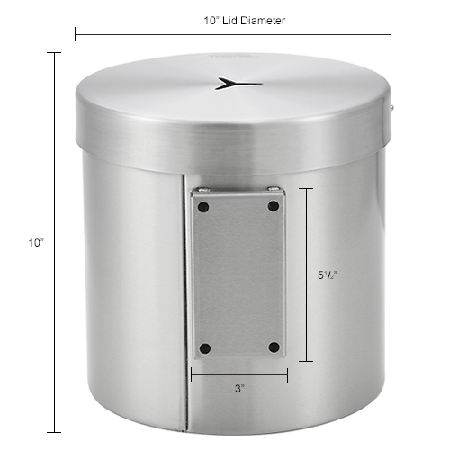 Global Industrial™ Wall Mounted Wet Wipe Dispenser Stainless Steel