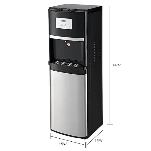 Global Industrial® Tri-Temp Non-Filtered Water Dispenser, Black