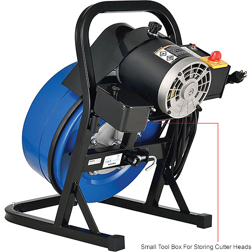 Global Industrial™ Drain Cleaner For 24" Pipe, 220 RPM, 75' Cable