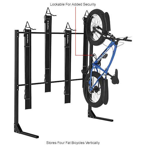 Lockable bike online hook