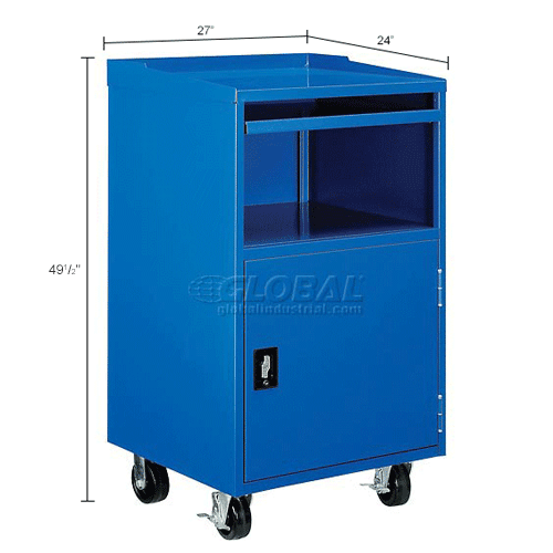 Mobile Computer Cabinet K/D, Blue
																			
